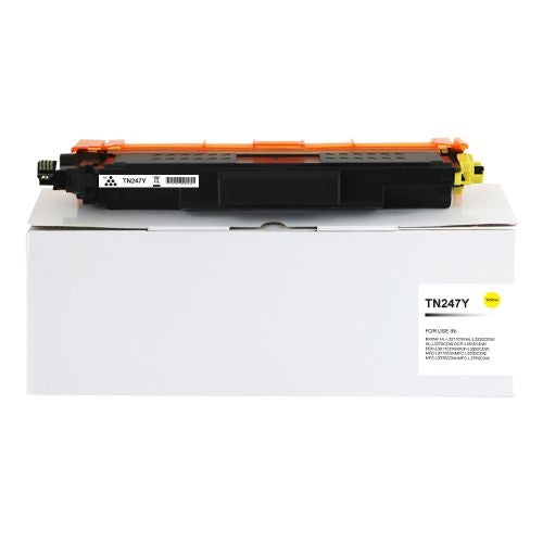 Brother TN247Y Hi Yld Yellow Toner CHIPPED - Compatible