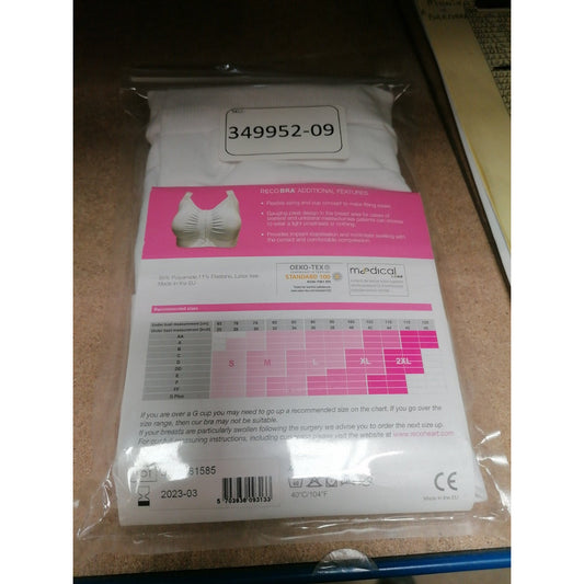 Postsurgical Reco Bra - 2XL - White - Clearance - Medscope