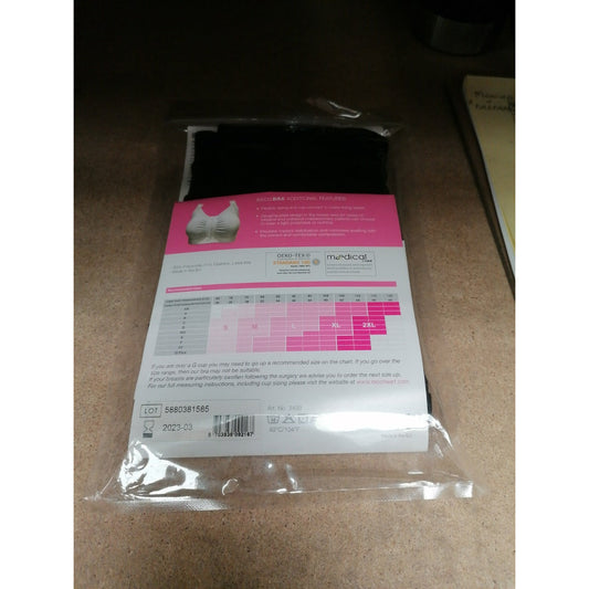 Postsurgical Reco Bra - Extra Large - Black - Clearance - Medscope