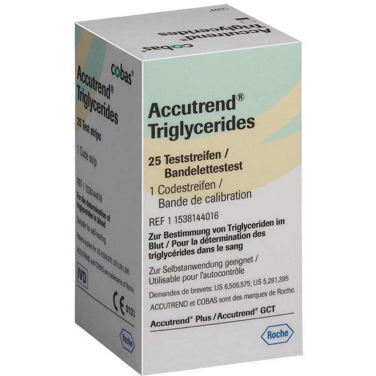 Accutrend Triglyceride Strips x 25 - Roche