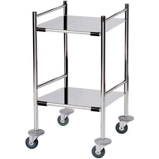 Sunflower Dressing Trolley 450 x 450 x 840mm with 2 Removable Shelves