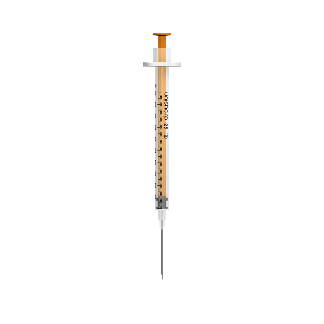 Unisharp 1ml 25G (1 inch) Fixed Needle Syringe - Box of 100 – Medisave UK
