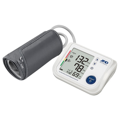 A&D Medical UA-1020-W Upper Arm Blood Pressure Monitor with Atrial Fibrillation Screening (Medium-Large Cuff)