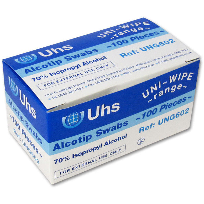 Uni-Wipe Pre-Injection Swabs - 70% IPA x 100