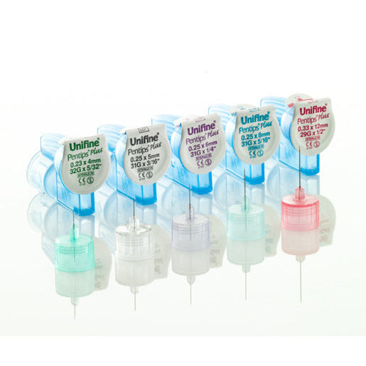 Unifine Pentips Plus Diabetes Medication Injection Pen Needle - 6mm x 31G x 100