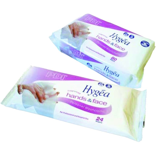 Hygea Hands & Face Personal Wash Cloths (80 Wipes/ Pack)