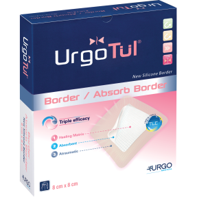 Urgotul Foam Dressing 8 x 8cm - Pack of 10 - 3S Healthcare