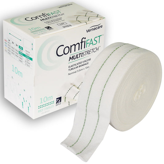 Comfifast Medium Stretch Bandage 5cm x 10m Green - Vernacare