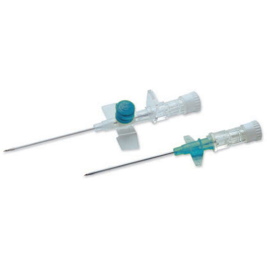 Terumo Versatus Winged and Ported IV Cannula 22g (Blue) 25mm x 50