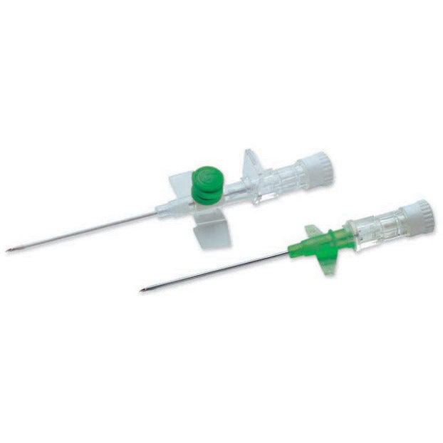 Terumo Versatus Winged and Ported IV Cannula 18g (Green) 45mm x 50