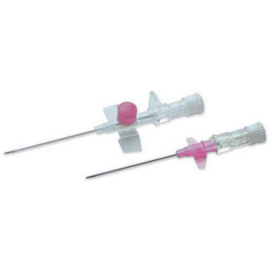 Terumo Versatus Winged and Ported IV Cannula 20g (Pink) 32mm x 50