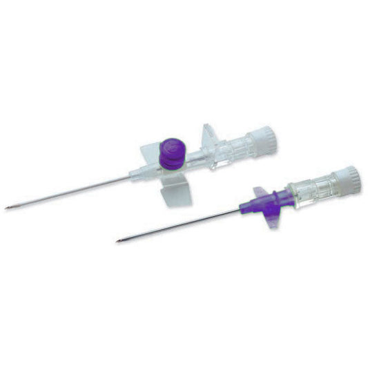 Terumo Versatus Winged and Ported IV Cannula 26g (Violet) 19mm x 50