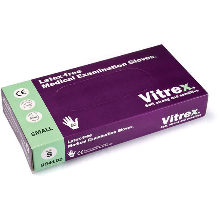 Vitrex Powder Free Gloves - Medium - Box of 50