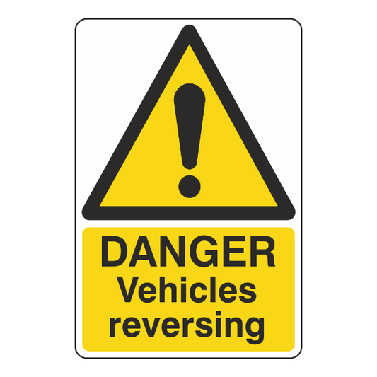 Danger Vehicles Reversing Sign - Medisigns
