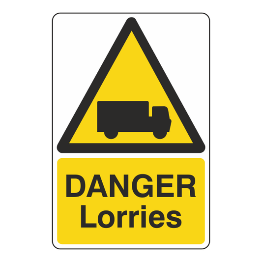 Danger Lorries Sign