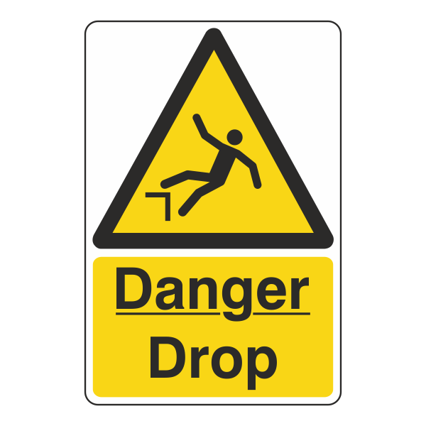 Danger Drop Sign – Medisave UK