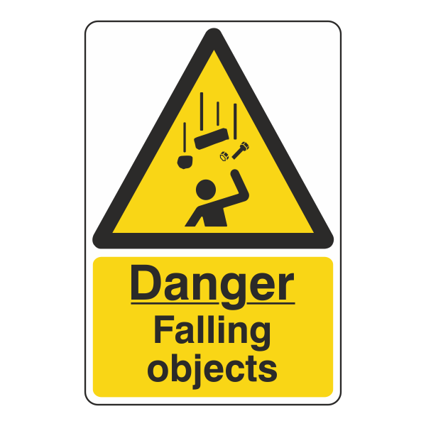 Falling Object Signal Danger Falling Objects Sign – Medisave UK