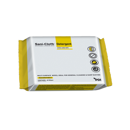 PDI Sani Cloth Detergent Wipes - Multi Surface Wipe x 60