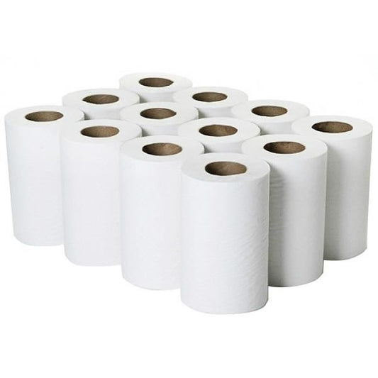 Pristine Mini Centrefeed Roll White 1ply - 120m - Case of 12 - Pristine