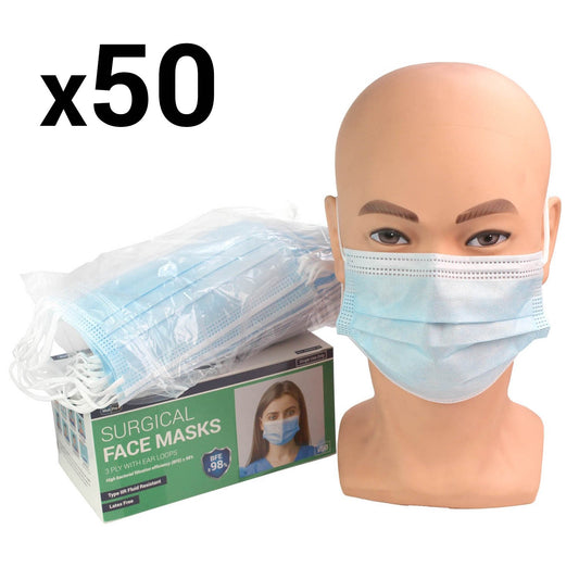 Type IIR Surgical Face Masks (Box of 50 Masks) - MediPro