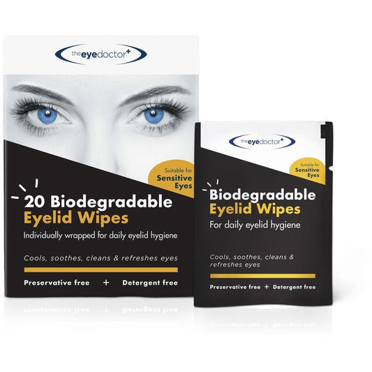 The Eye Doctor Lid Biodegradable Wipes - 20 Wipes - The Body Doctor