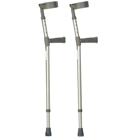 Elbow Double Adjustable Crutches Extra Long - Drive Medical