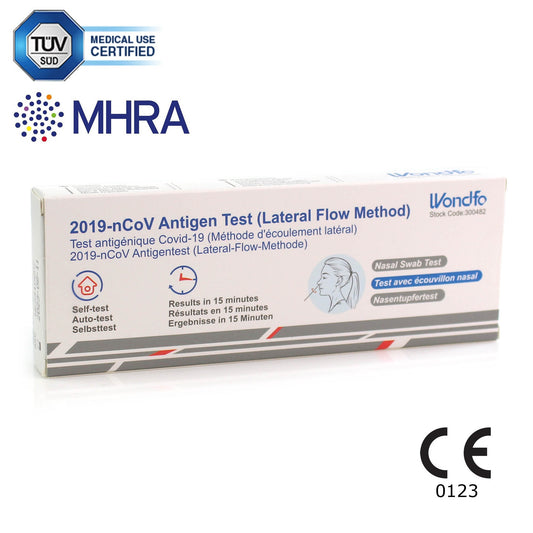 COVID Antigen Home Test Kit (Nasal Swab Lateral Flow) - Single - Wondfo