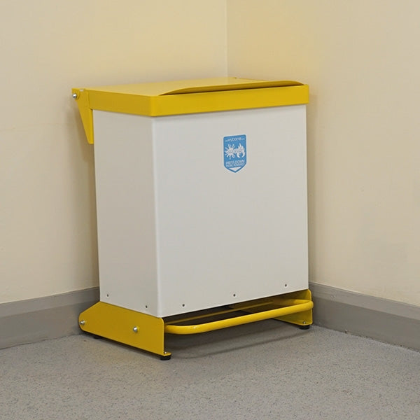 Sanitary Bin – 42 Litre Capacity – Foot Pedal Operated - Wybone