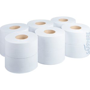 Mini Jumbo 2 Ply White 2.25" - Pack of 6 - Fourstones