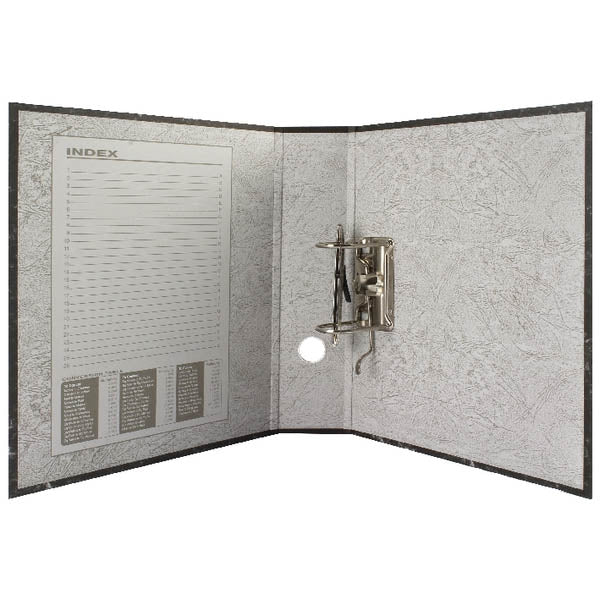 Charcoal A4 Lever Arch 70mm Files (Pack of 10) WX10102 - Discontinued