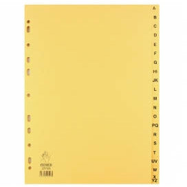 Buff A4 20-Part A-Z Index (Fits A4 Ring Binders or Lever Arch Files) WX26011 - Discontinued