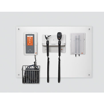 HEINE EN200 LED Wall Diagnostic Station - With K180 F.O Otoscope & K180 Ophthalmoscope - Heine