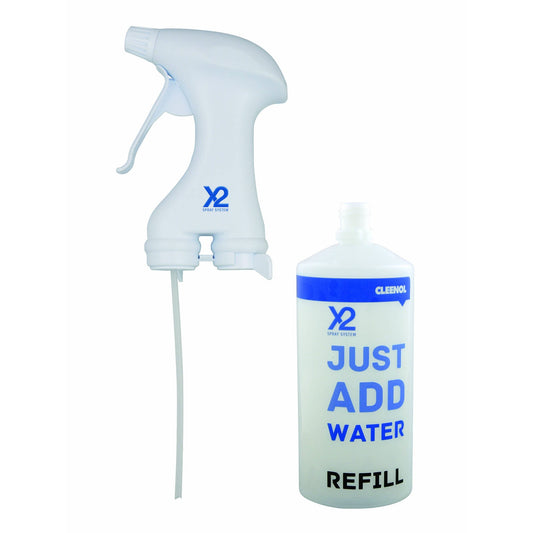 X Sprayhead & Refillable Water