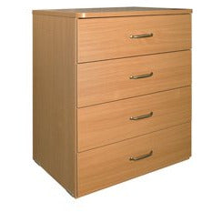 Sunflower Bedside Cabinet with 4 Drawers - Beech - 