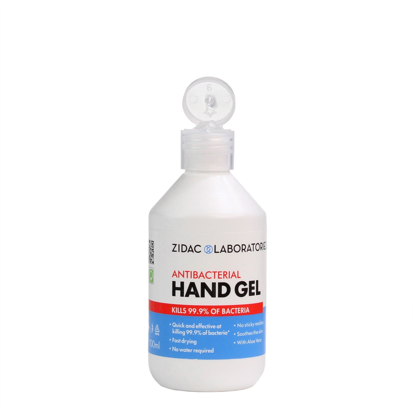 Zidac 70% Alcohol Hand Gel - 100ml Bottle - Hospital Grade