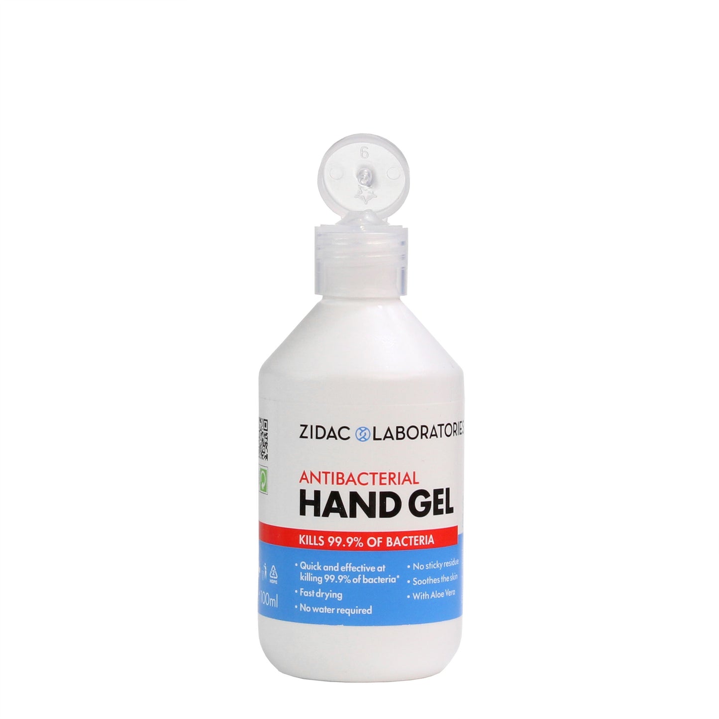 Zidac 70% Alcohol Hand Gel - 100ml Bottle - Hospital Grade - Zidac Laboratories